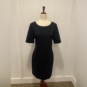 Banana Republic Classic Black Ponte Dress sz14